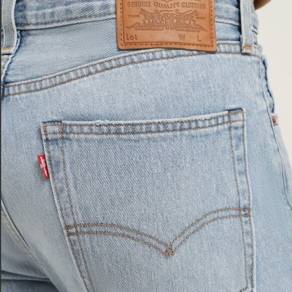 Levi’s 551Z Straight Leg Jeans Light Wash W32 Cropped Fit - Picture 14 of 15